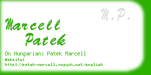 marcell patek business card